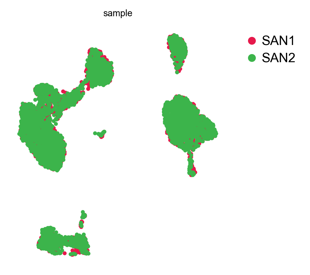 GDR embedding, coloured by sample